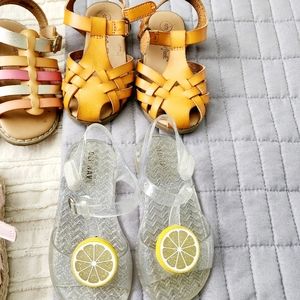 Toddler girls summer sandals bundle size 6